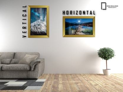 10 x 8 Inch / ( 25.40 x 20.32 CM )  |  Photo Frames - MDF
 -  [ Gold ]