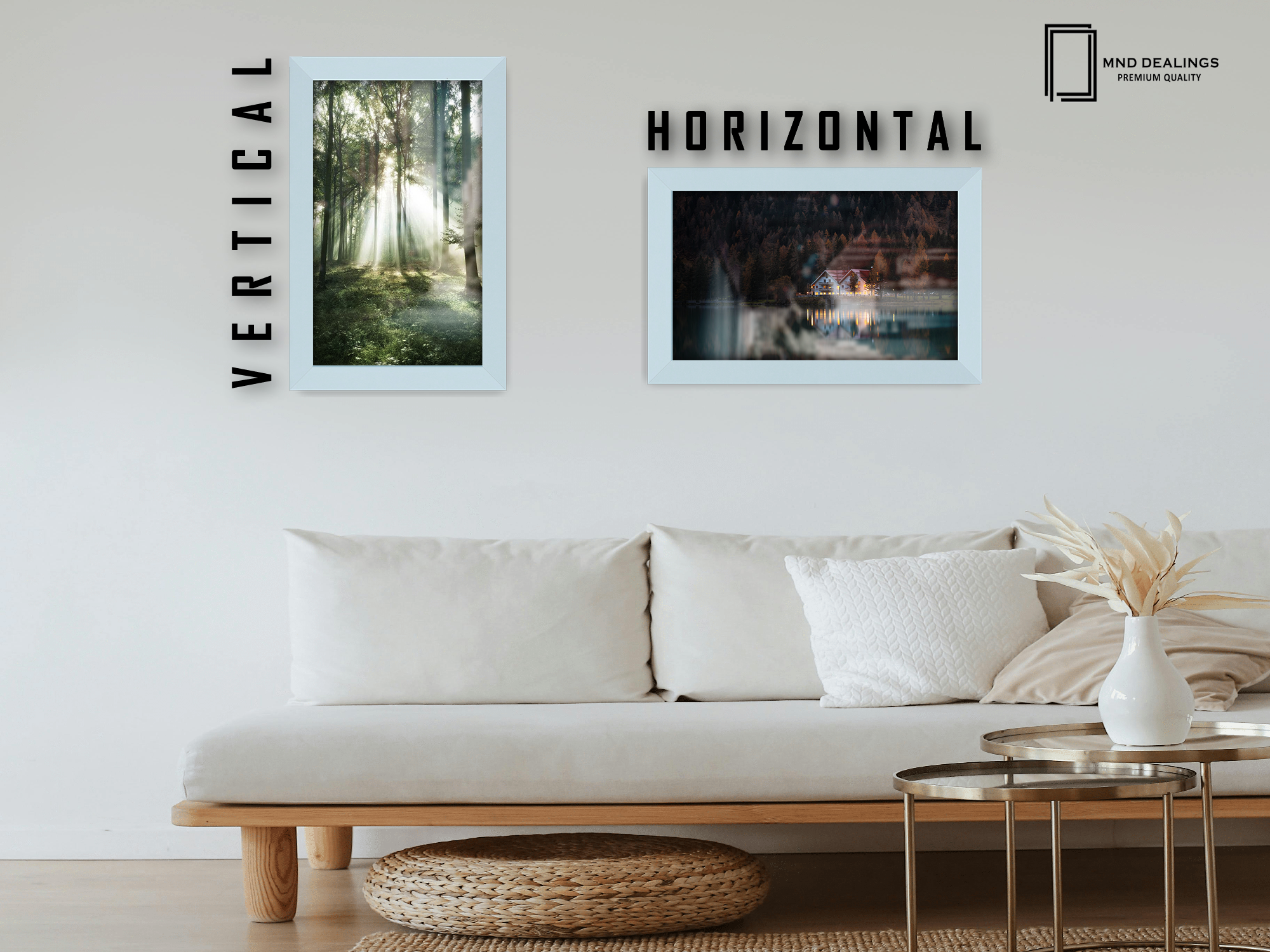 10 x 8 Inch / ( 25.40 x 20.32 CM )  |  Frames - MDF
 -  [ Light Grey ]