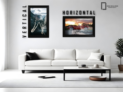 10 x 8 Inch / ( 25.40 x 20.32 CM )  |  Display Frame - MDF
 -  [ Matt Black ]