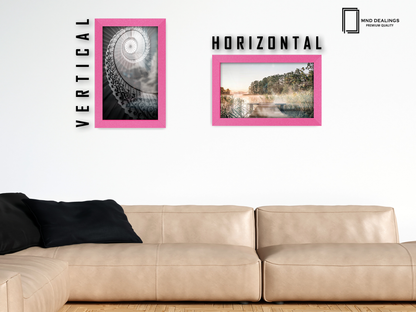 10 x 8 Inch / ( 25.40 x 20.32 CM )  |  Frames - MDF
 -  [ Pink ]