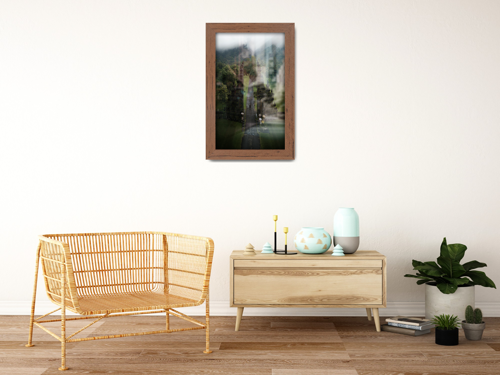 10 x 8 Inch / ( 25.40 x 20.32 CM )  |  Picture Frames - MDF
 -  [ Walnut ]