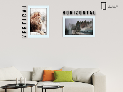 10 x 8 Inch / ( 25.40 x 20.32 CM )  |  Picture Frames - MDF
 -  [ White ]