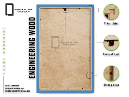 11 x 9 Inch / ( 27.94 x 22.86 CM )  |  Poster Frames - MDF
 -  [ Blue ]