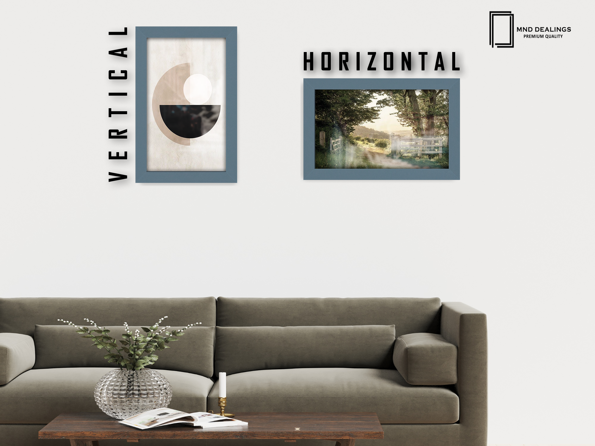 11 x 9 Inch / ( 27.94 x 22.86 CM )  |  Frames - MDF
 -  [ Dark Grey ]