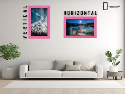 11 x 9 Inch / ( 27.94 x 22.86 CM )  |  Poster Frames - MDF
 -  [ Pink ]