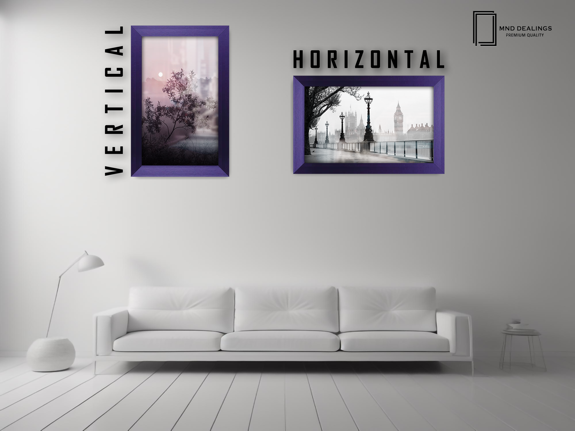 11 x 9 Inch / ( 27.94 x 22.86 CM )  |  Frames - MDF
 -  [ Purple ]