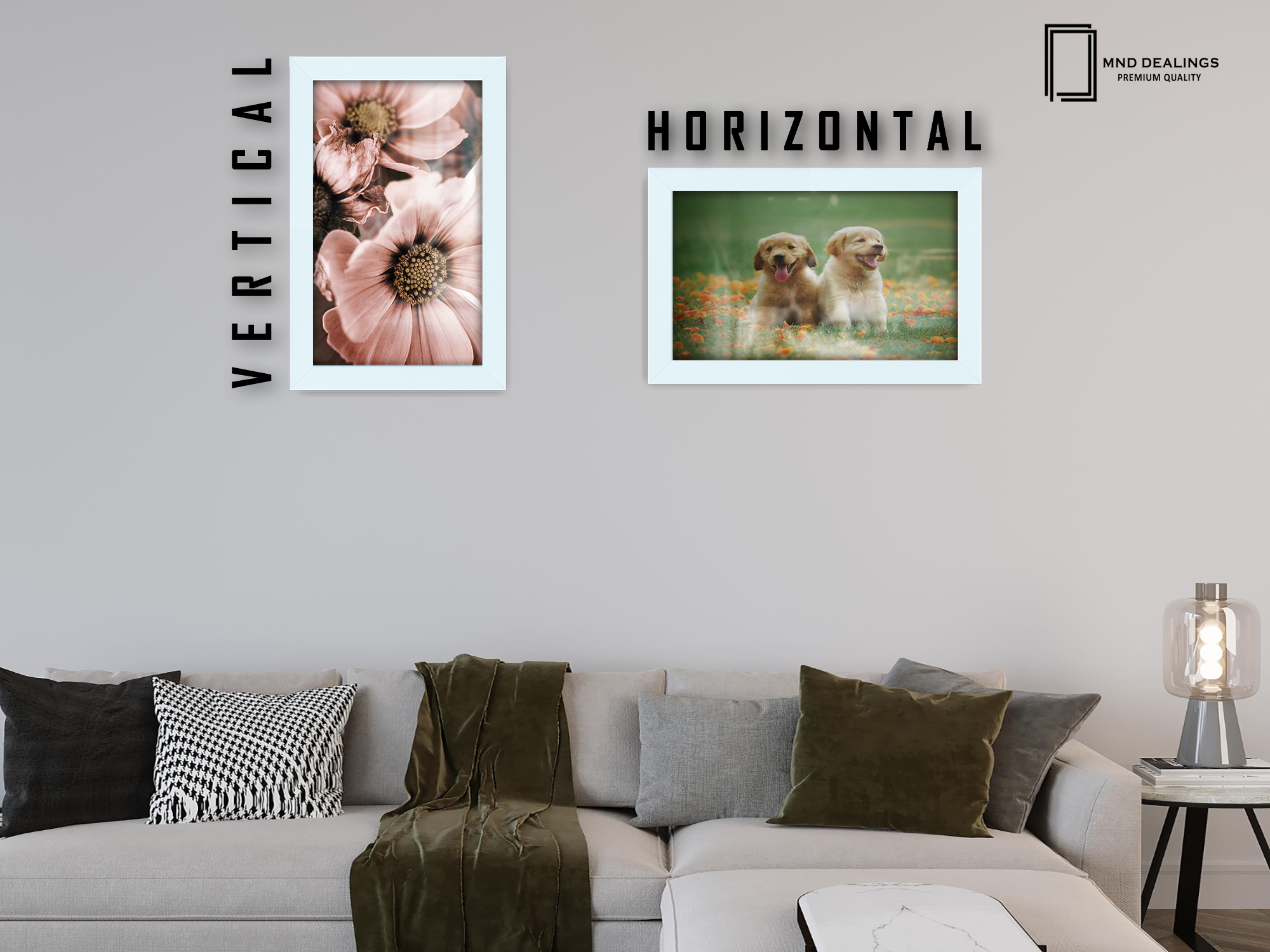 11 x 9 Inch / ( 27.94 x 22.86 CM )  |  Display Frame - MDF
 -  [ White ]