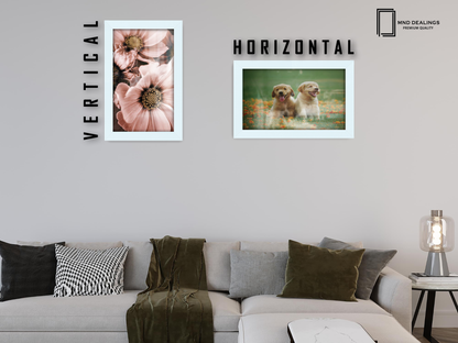 11 x 9 Inch / ( 27.94 x 22.86 CM )  |  Display Frame - MDF
 -  [ White ]