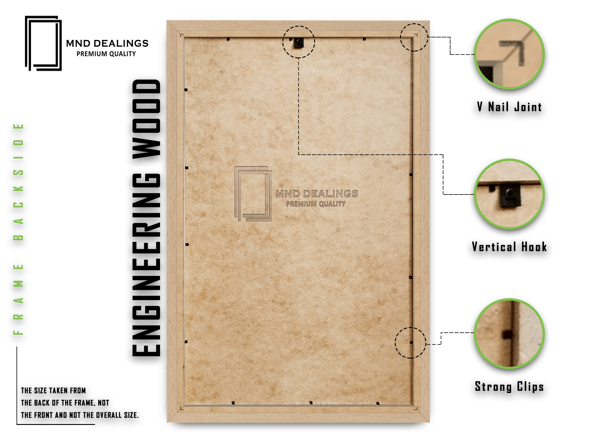 12 x 10 Inch / ( 30.48 x 25.40 CM ) Frames - MDF#color_beech