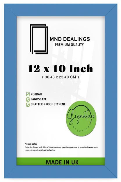 12 x 10 Inch / ( 30.48 x 25.40 CM )  |  Art Frames - MDF
 -  [ Blue ]