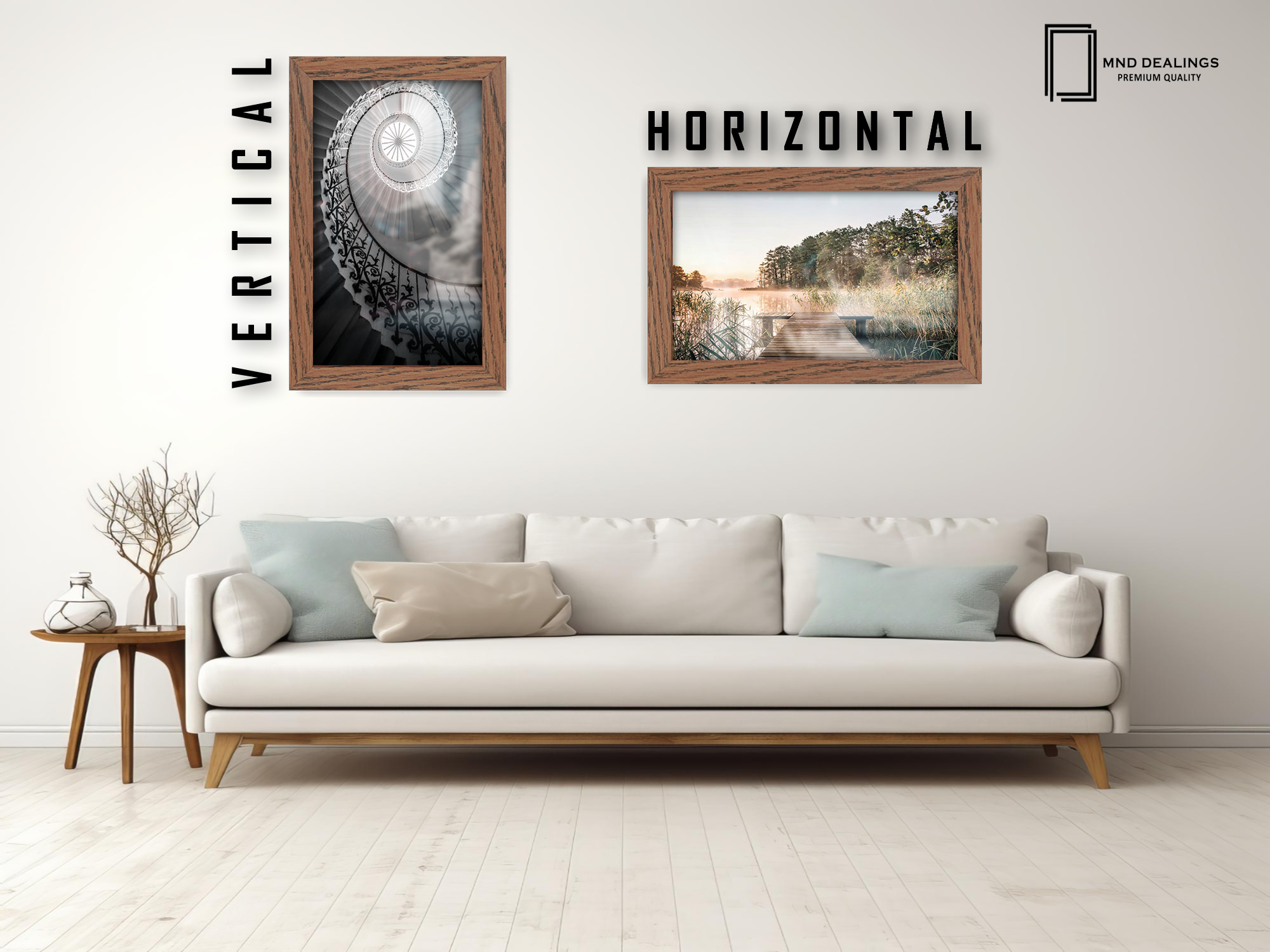 12 x 10 Inch / ( 30.48 x 25.40 CM )  |  Frames - MDF
 -  [ Dark Oak ]