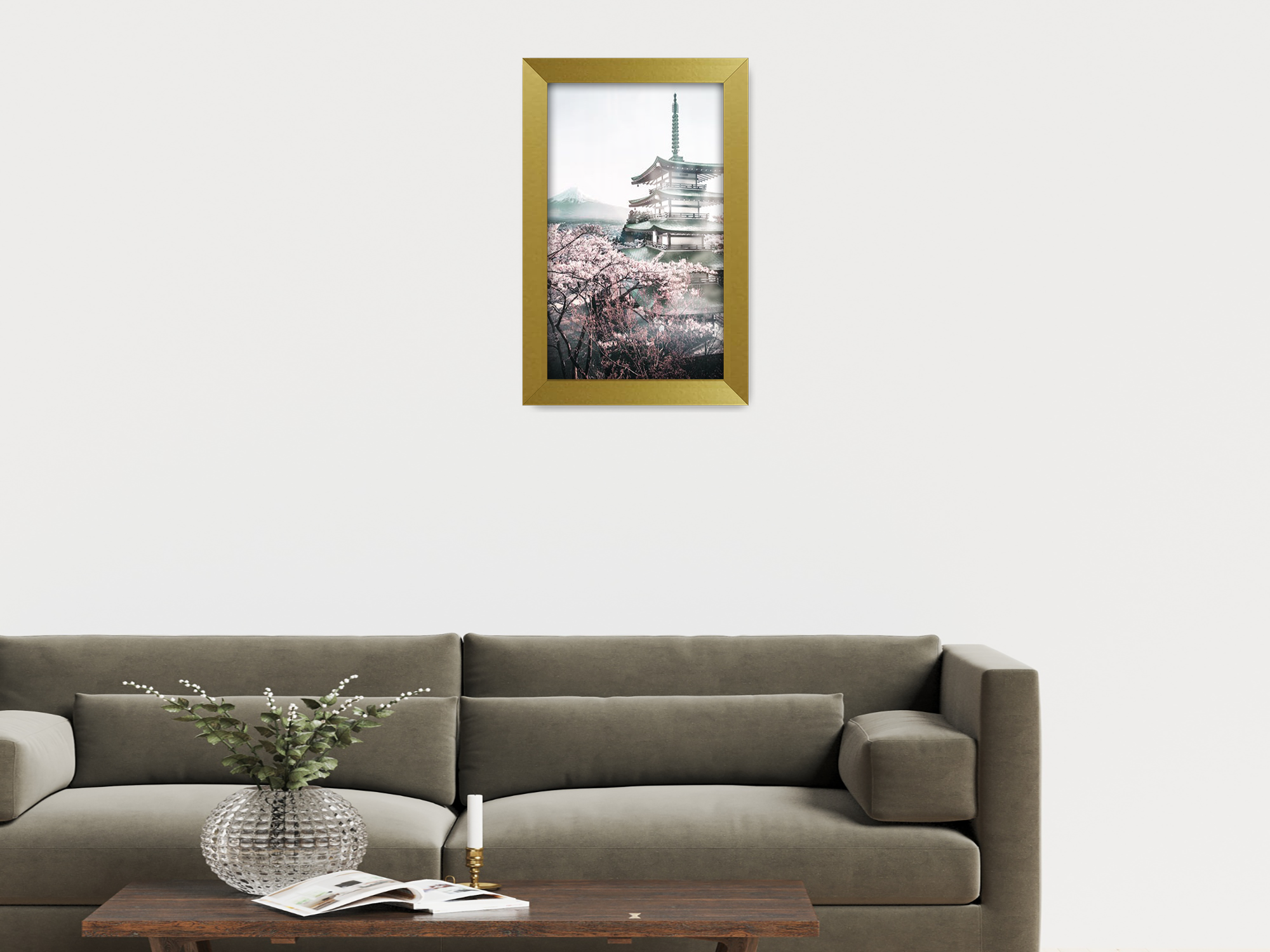 12 x 10 Inch / ( 30.48 x 25.40 CM )  |  Frames - MDF
 -  [ Gold ]
