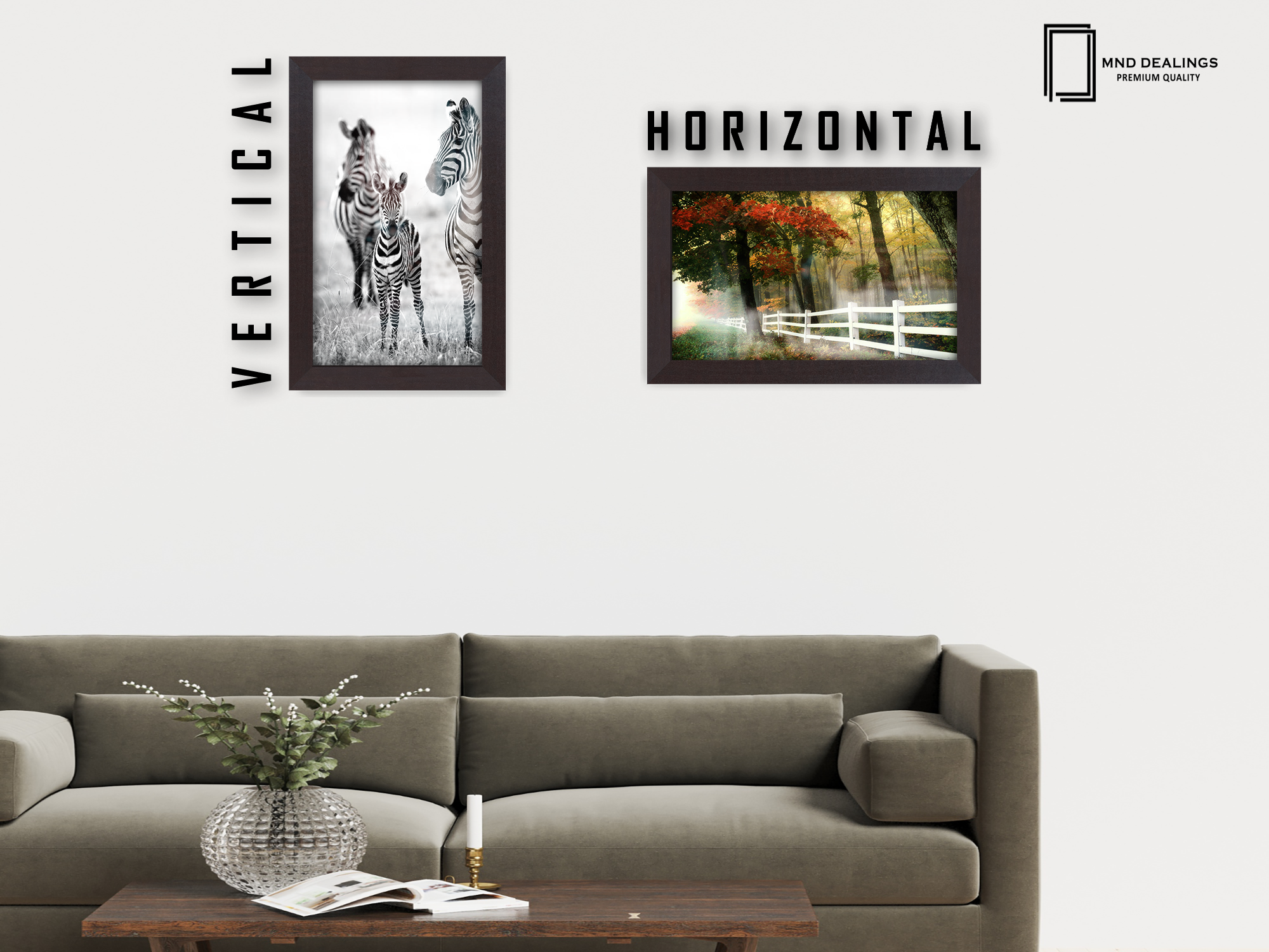 12 x 10 Inch / ( 30.48 x 25.40 CM )  |  Frames - MDF
 -  [ Mahogany ]
