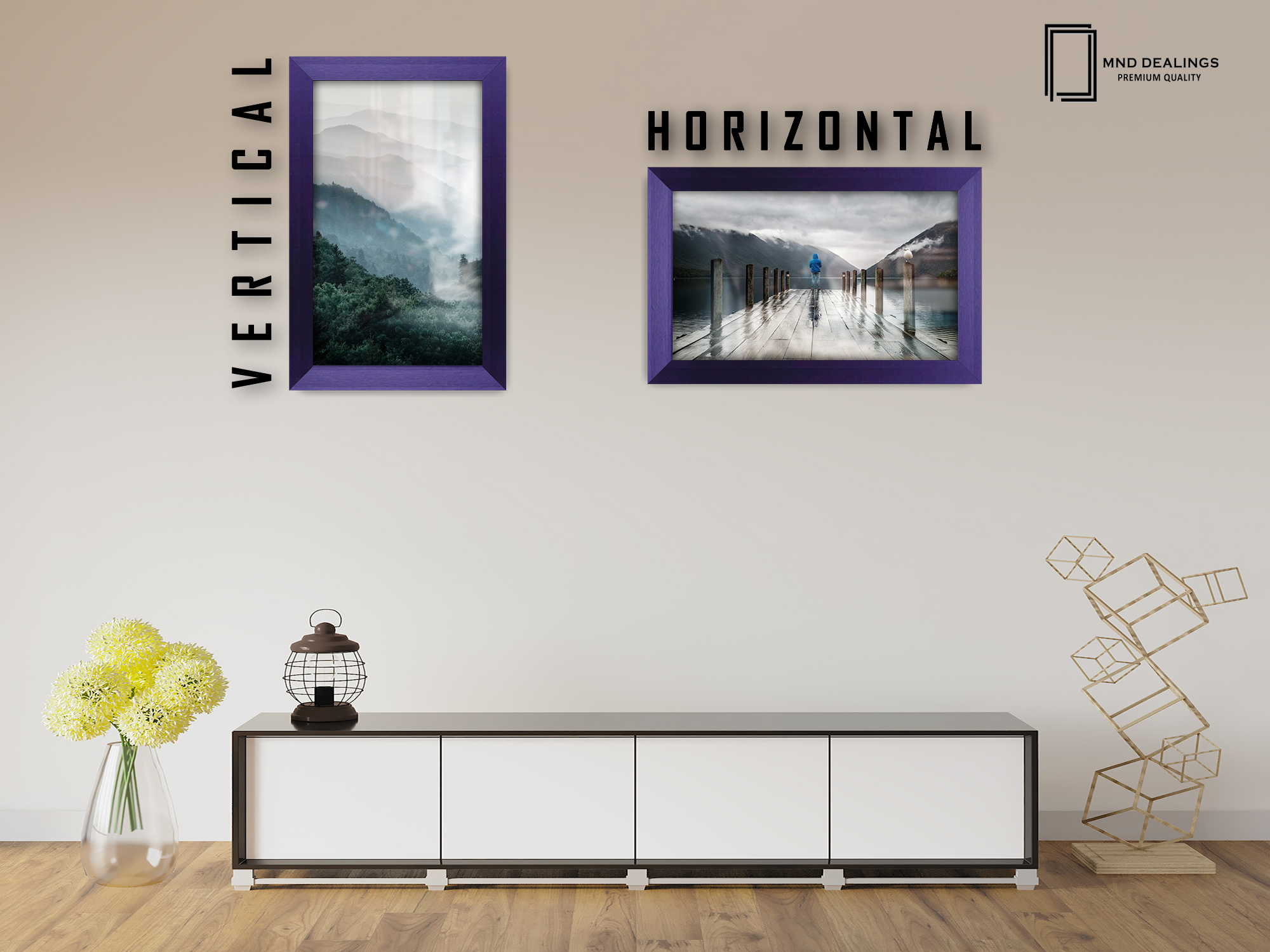 12 x 10 Inch / ( 30.48 x 25.40 CM )  |  Art Frames - MDF
 -  [ Purple ]