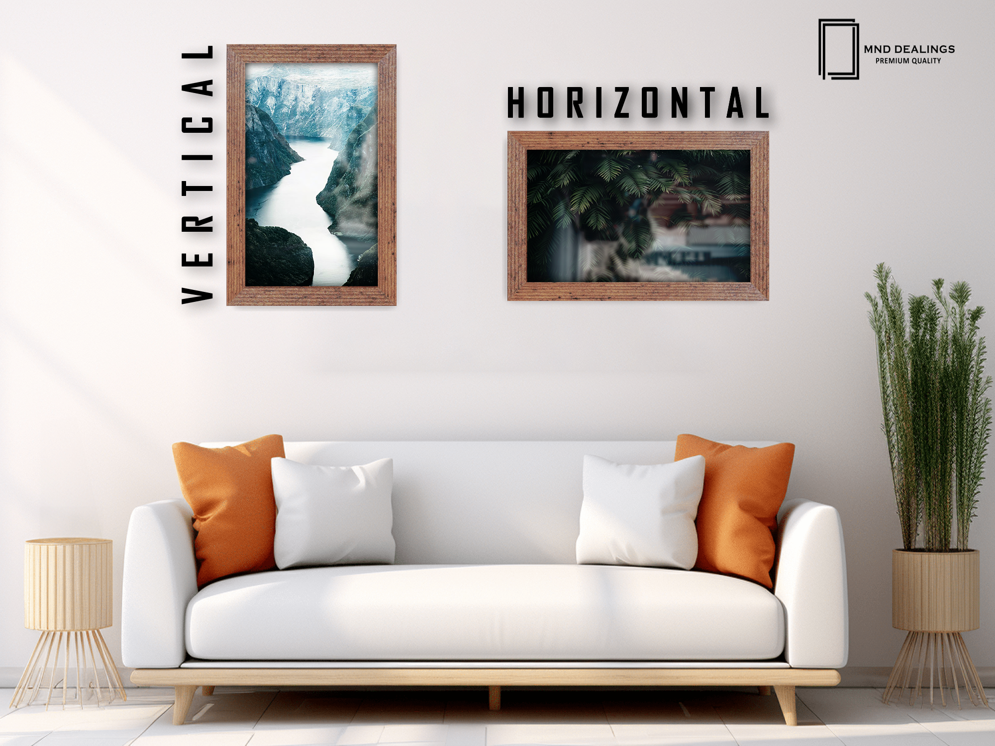 12 x 10 Inch / ( 30.48 x 25.40 CM )  |  Display Frame - MDF
 -  [ Rustic ]