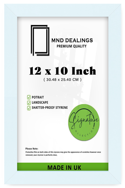 12 x 10 Inch / ( 30.48 x 25.40 CM )  |  Certificate Frames - MDF
 -  [ White ]