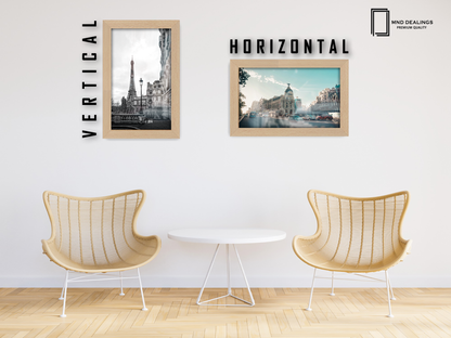 12 x 8 Inch / ( 30.48 x 20.32 CM )  |  Frames - MDF
 -  [ Beech ]