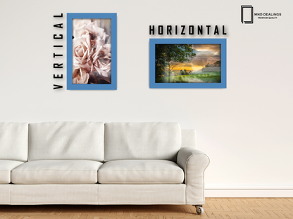 12 x 8 Inch / ( 30.48 x 20.32 CM )  |  Frames - MDF
 -  [ Blue ]