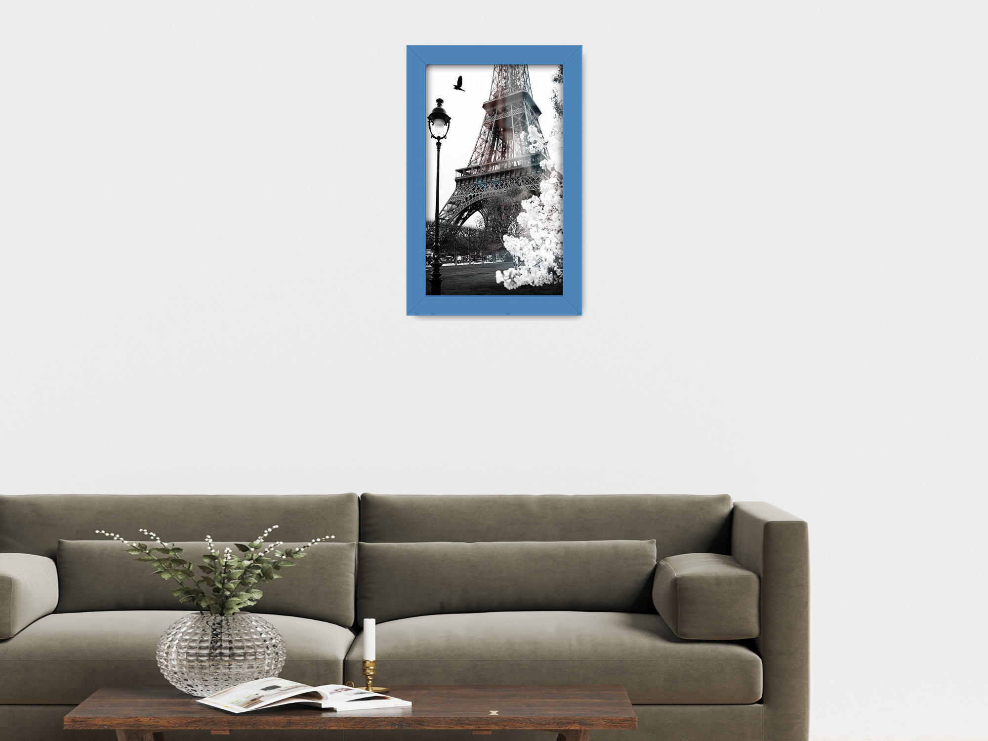 12 x 8 Inch / ( 30.48 x 20.32 CM )  |  Frames - MDF
 -  [ Blue ]