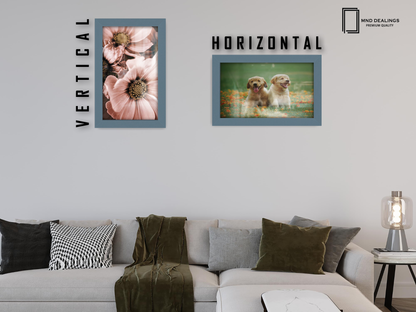 12 x 8 Inch / ( 30.48 x 20.32 CM )  |  Frames - MDF
 -  [ Dark Grey ]