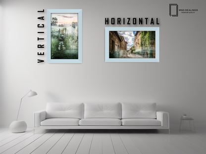 12 x 8 Inch / ( 30.48 x 20.32 CM )  |  Picture Frames - MDF
 -  [ Light Grey ]