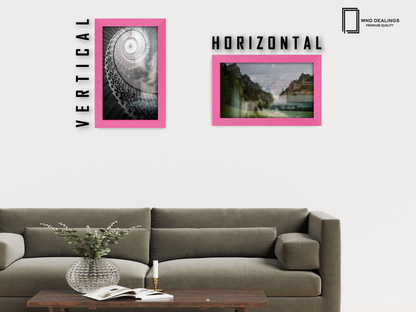 12 x 8 Inch / ( 30.48 x 20.32 CM )  |  Poster Frames - MDF
 -  [ Pink ]