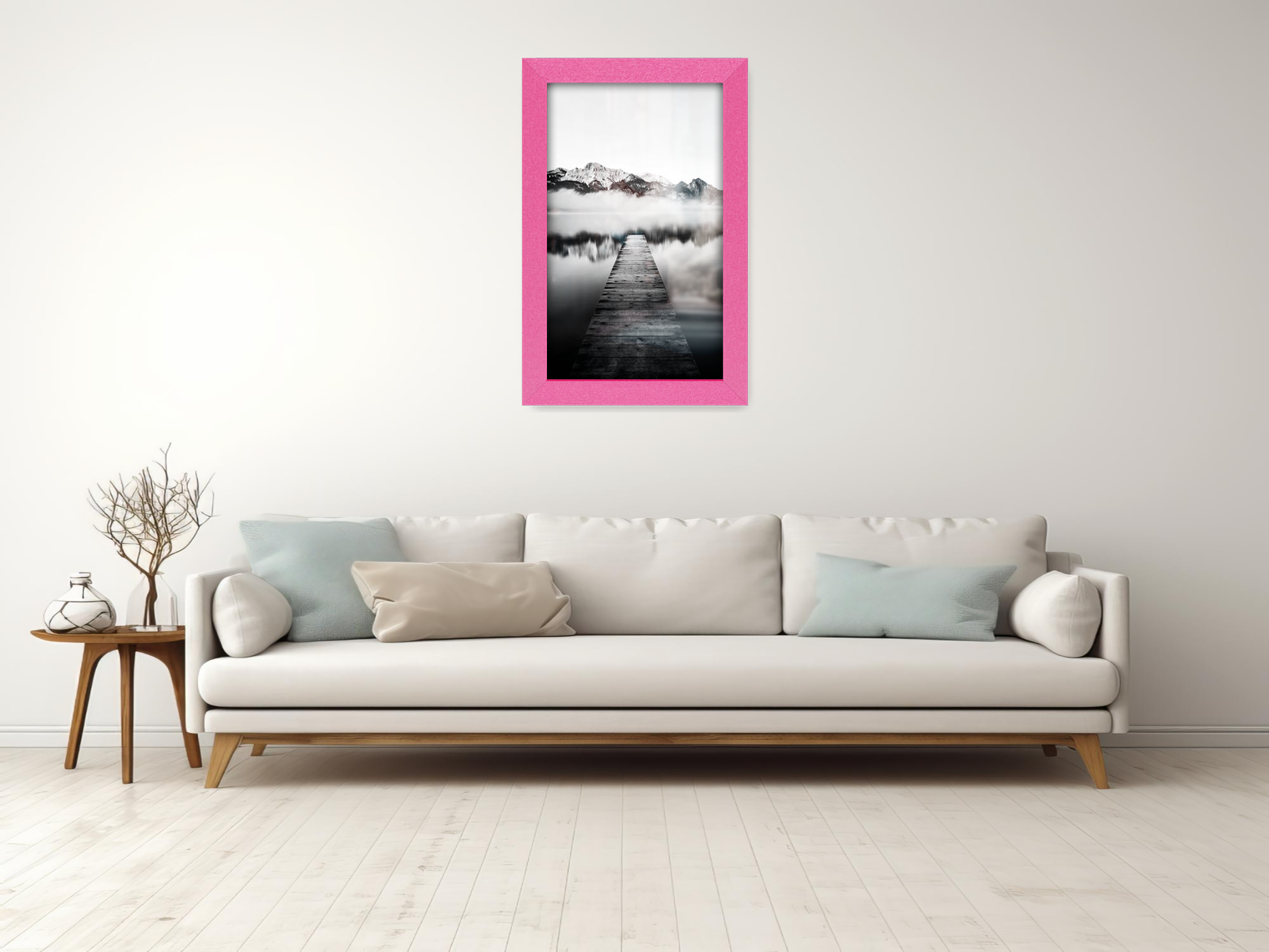 12 x 8 Inch / ( 30.48 x 20.32 CM )  |  Poster Frames - MDF
 -  [ Pink ]