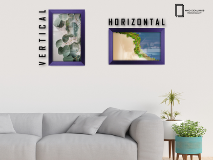 12 x 8 Inch / ( 30.48 x 20.32 CM )  |  Display Frame - MDF
 -  [ Purple ]