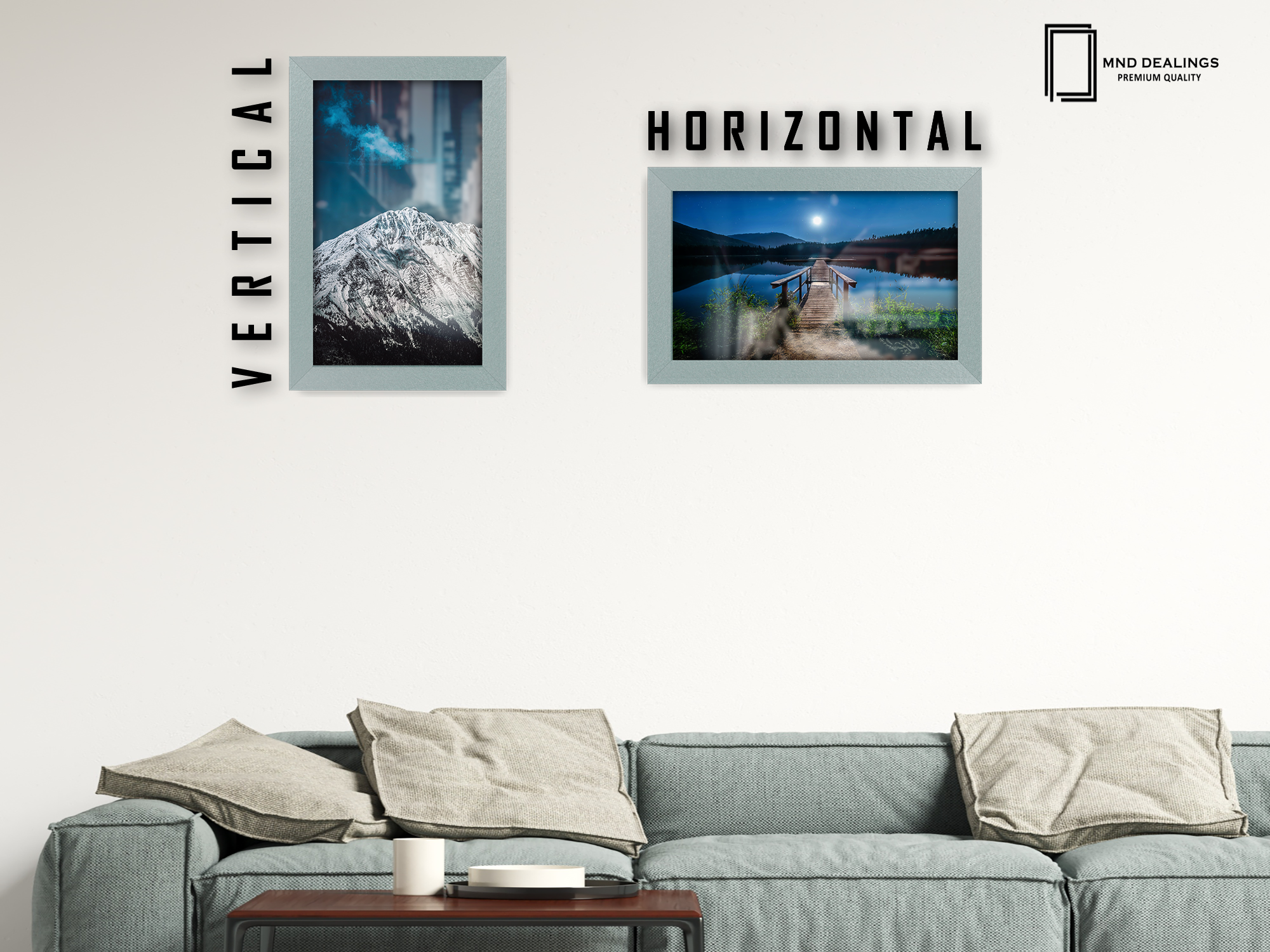 12 x 8 Inch / ( 30.48 x 20.32 CM )  |  Photo Frames - MDF
 -  [ Silver ]