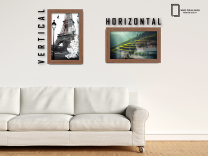 12 x 8 Inch / ( 30.48 x 20.32 CM )  |  Picture Frames - MDF
 -  [ Walnut ]