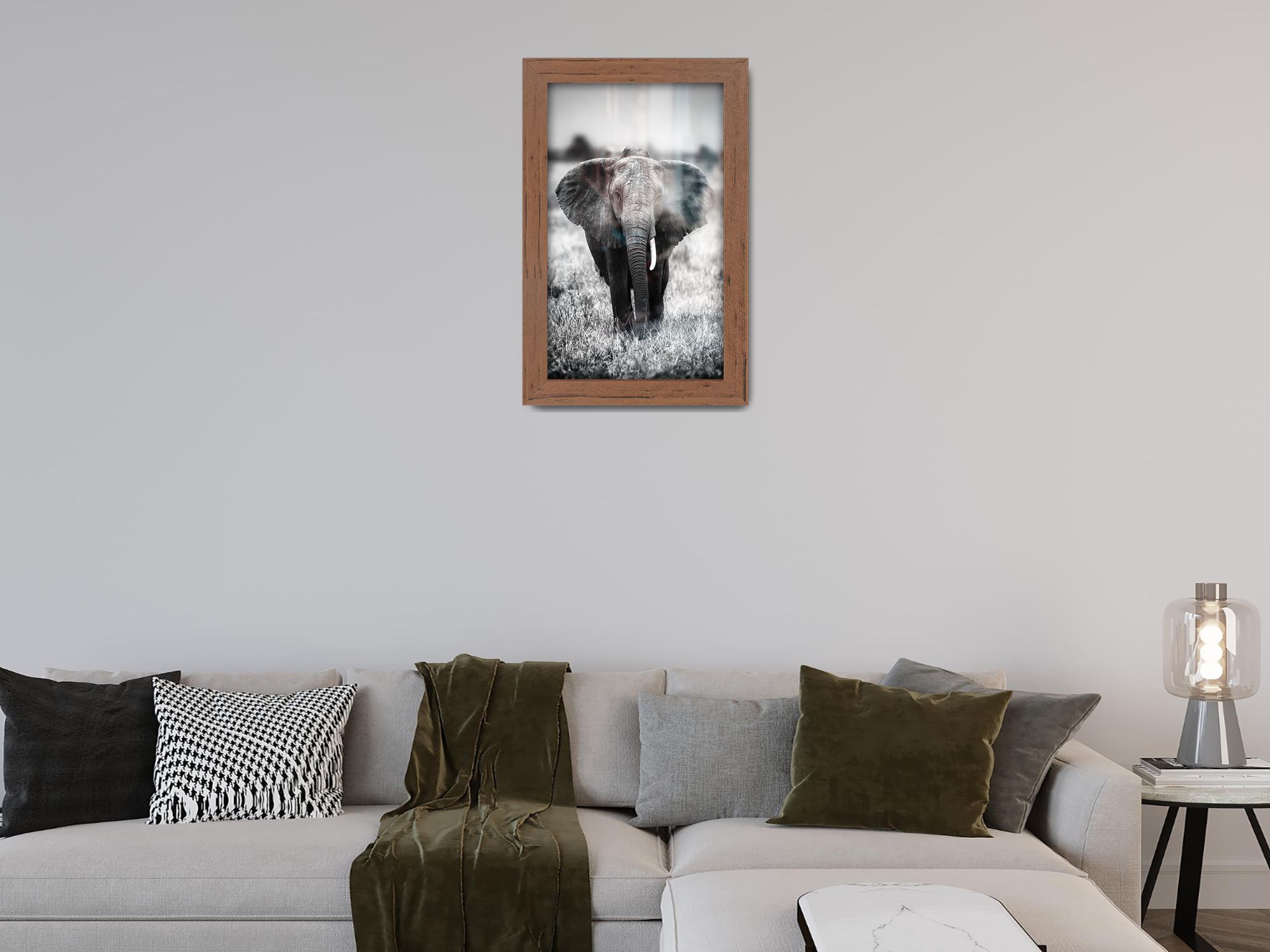12 x 8 Inch / ( 30.48 x 20.32 CM )  |  Picture Frames - MDF
 -  [ Walnut ]
