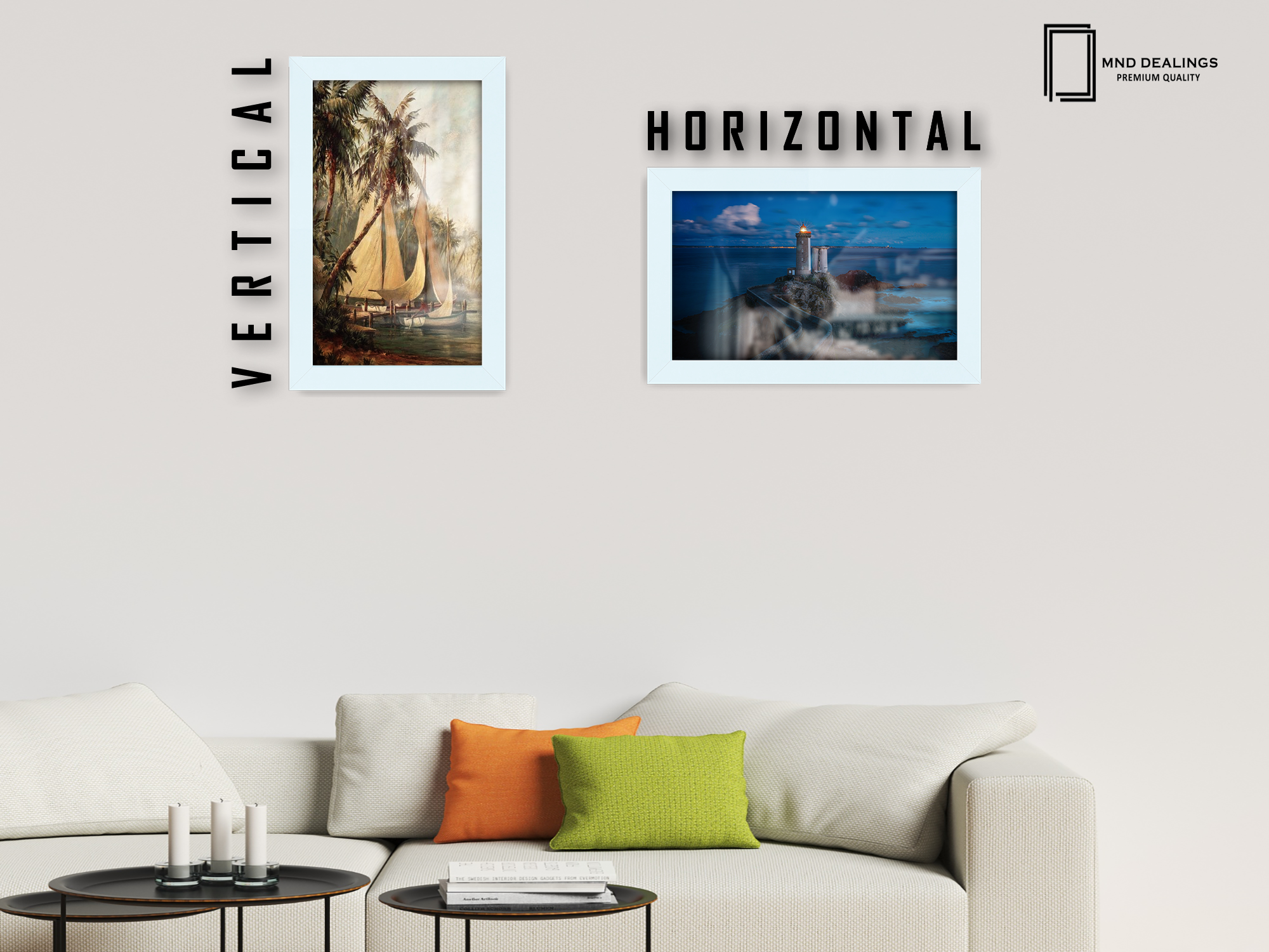 12 x 8 Inch / ( 30.48 x 20.32 CM )  |  Picture Frames - MDF
 -  [ White ]