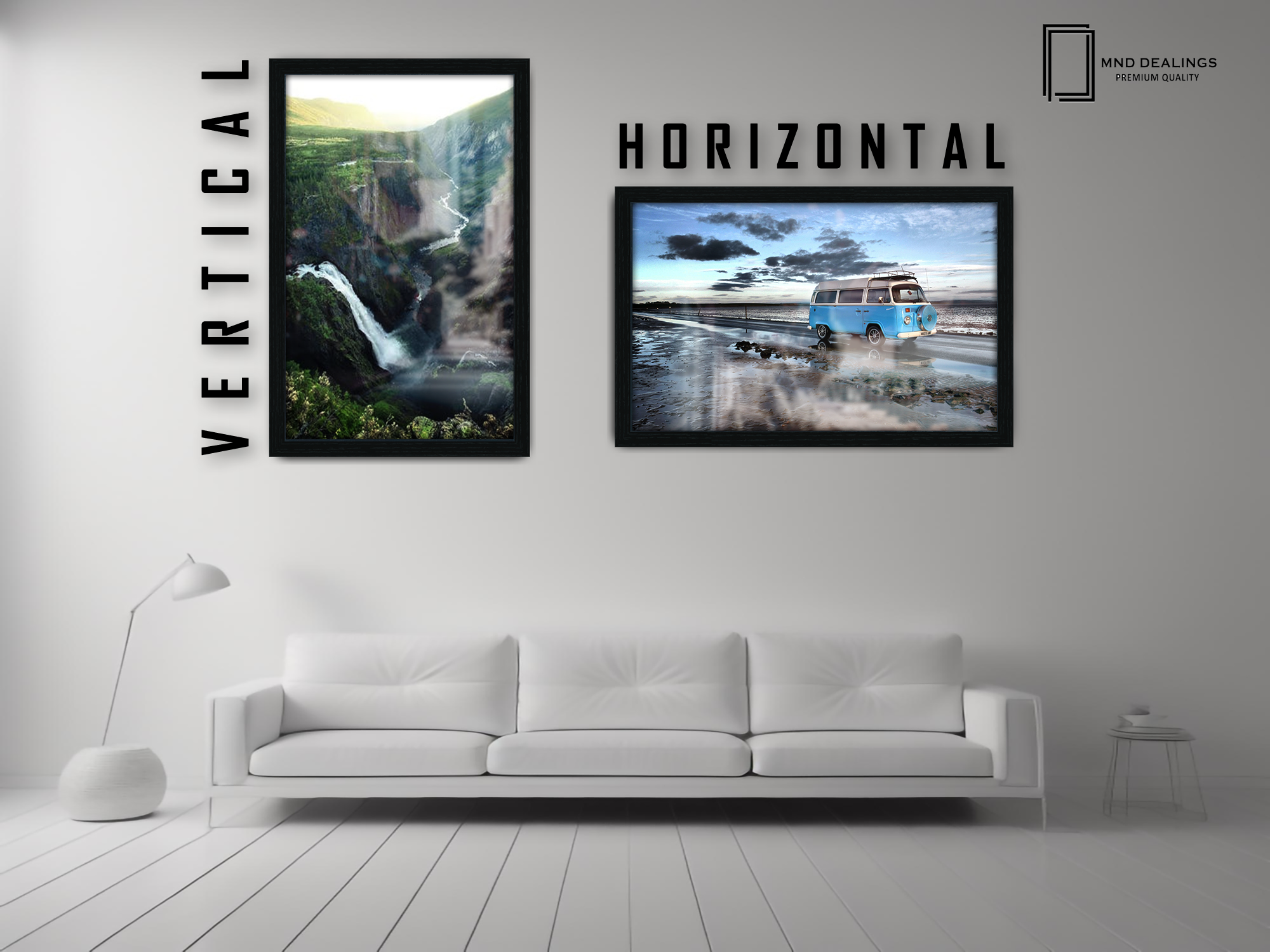 14 x 10 Inch / ( 35.56 x 25.40 CM )  |  Frames - MDF
 -  [ Black ]