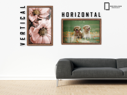 14 x 10 Inch / ( 35.56 x 25.40 CM )  |  Picture Frames - MDF
 -  [ Dark Oak ]