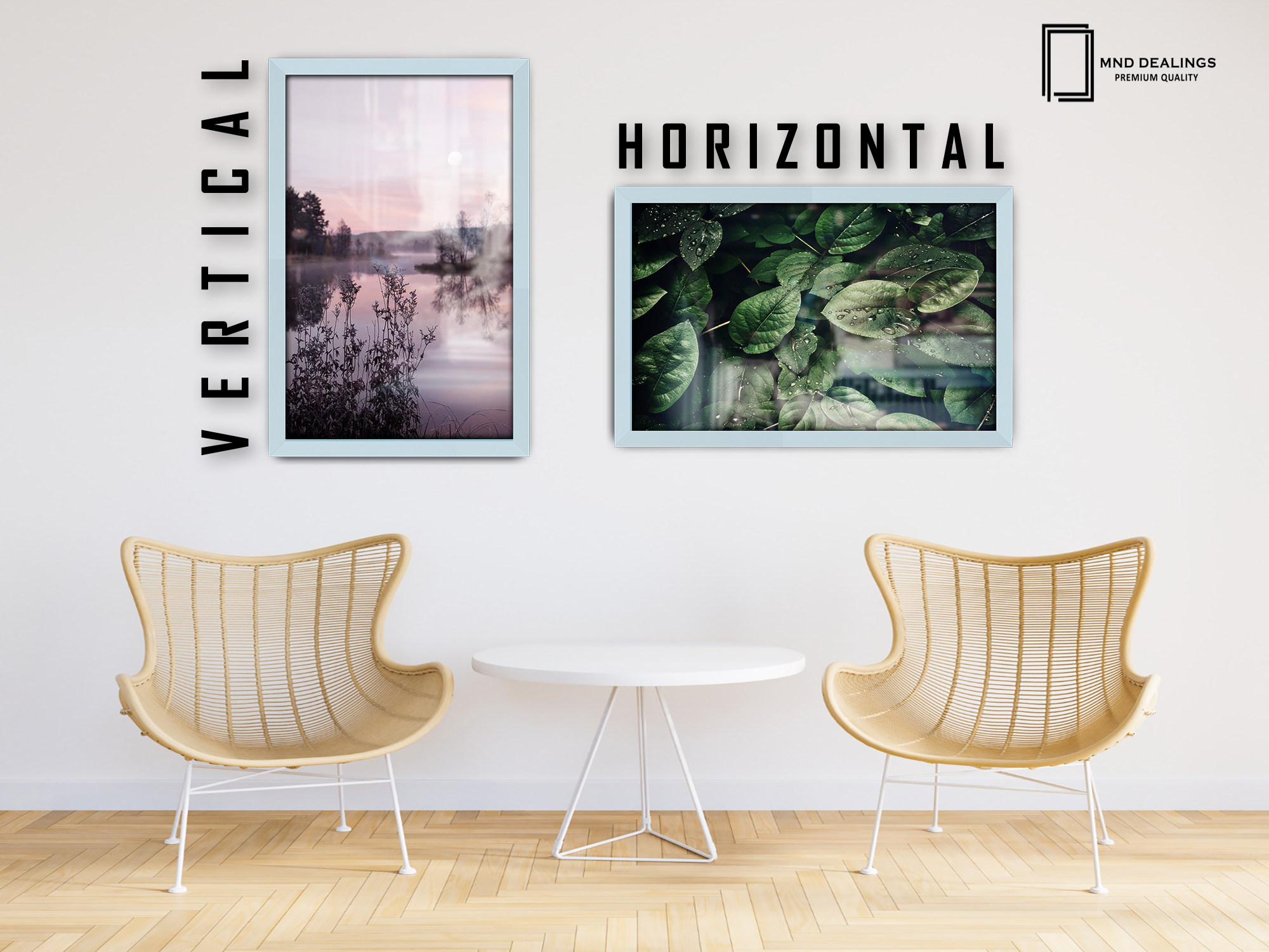 14 x 10 Inch / ( 35.56 x 25.40 CM )  |  Frames - MDF
 -  [ Light Grey ]