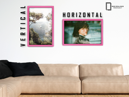 14 x 10 Inch / ( 35.56 x 25.40 CM )  |  Frames - MDF
 -  [ Pink ]