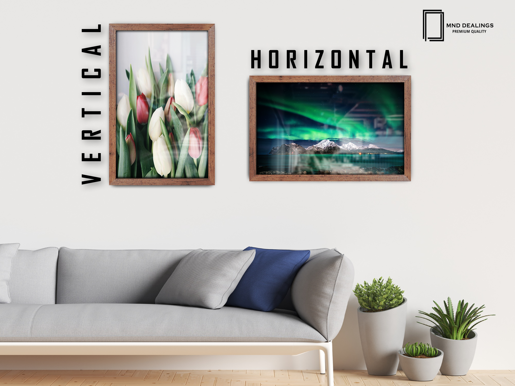 14 x 10 Inch / ( 35.56 x 25.40 CM )  |  Display Frame - MDF
 -  [ Rustic ]