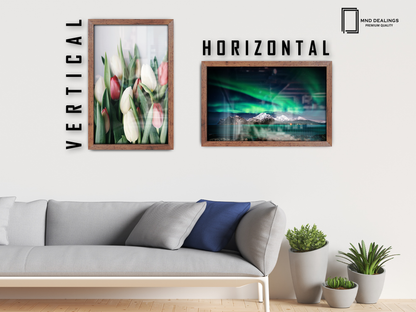 14 x 10 Inch / ( 35.56 x 25.40 CM )  |  Display Frame - MDF
 -  [ Rustic ]