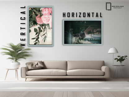14 x 10 Inch / ( 35.56 x 25.40 CM )  |  Frames - MDF
 -  [ Silver ]