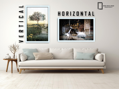 14 x 10 Inch / ( 35.56 x 25.40 CM )  |  Frames - MDF
 -  [ White ]