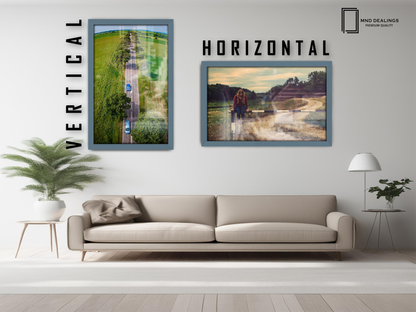 14 x 11 Inch / ( 35.56 x 27.94 CM )  |  Display Frame - MDF
 -  [ Dark Grey ]