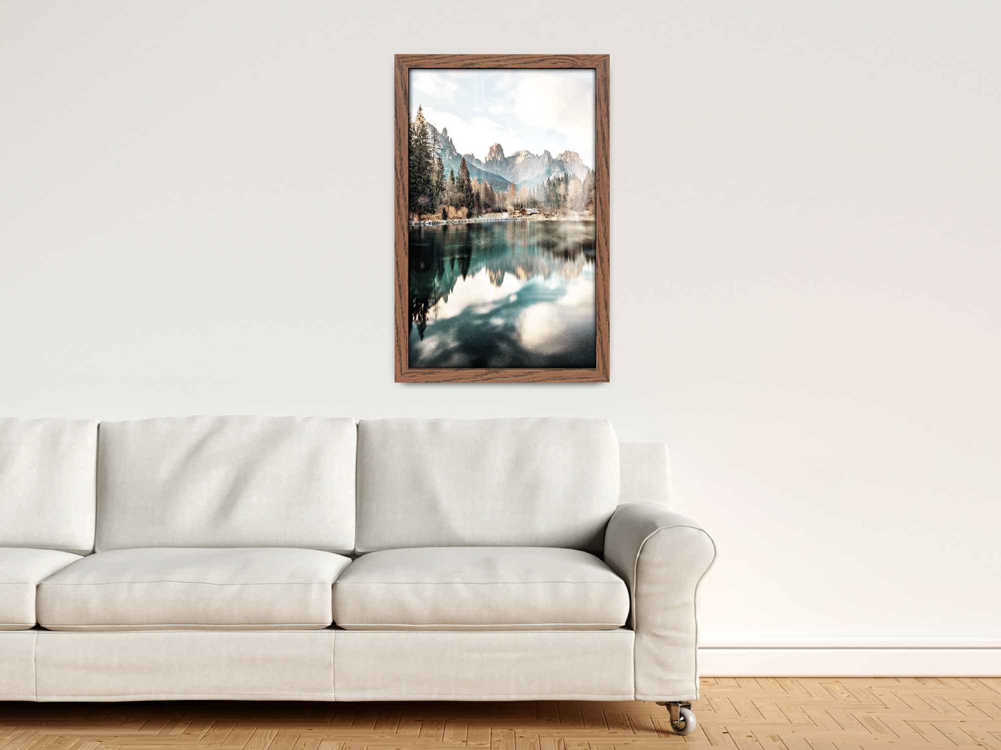 14 x 11 Inch / ( 35.56 x 27.94 CM )  |  Poster Frames - MDF
 -  [ Dark Oak ]