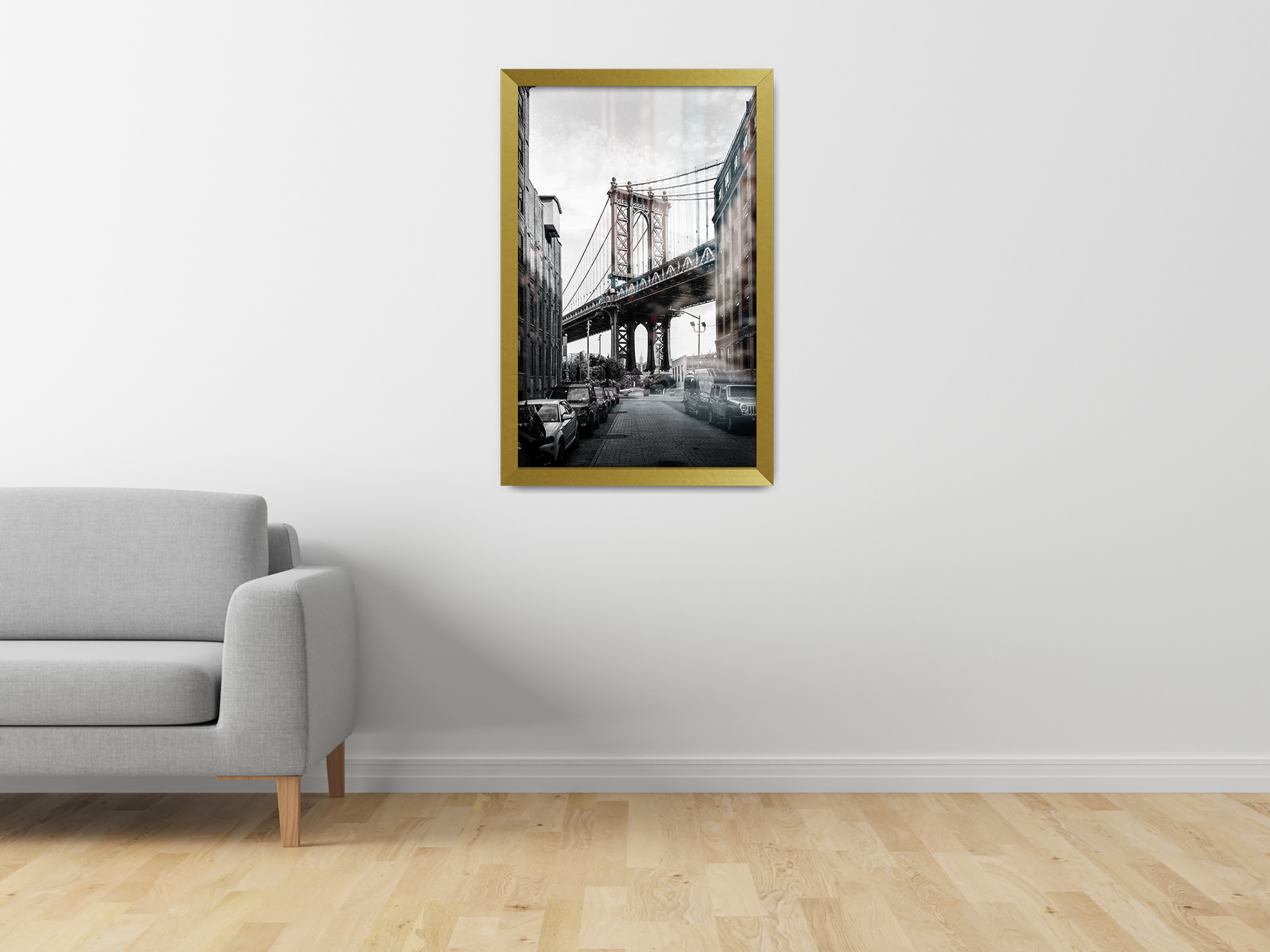 14 x 11 Inch / ( 35.56 x 27.94 CM )  |  Frames - MDF
 -  [ Gold ]