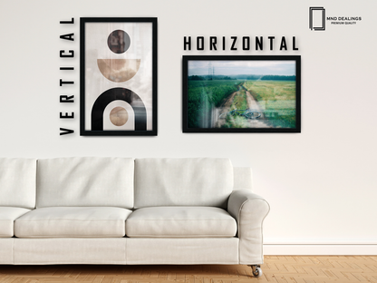 16 x 12 Inch / ( 40.64 x 30.48 CM )  |  Display Frame - MDF
 -  [ Black ]