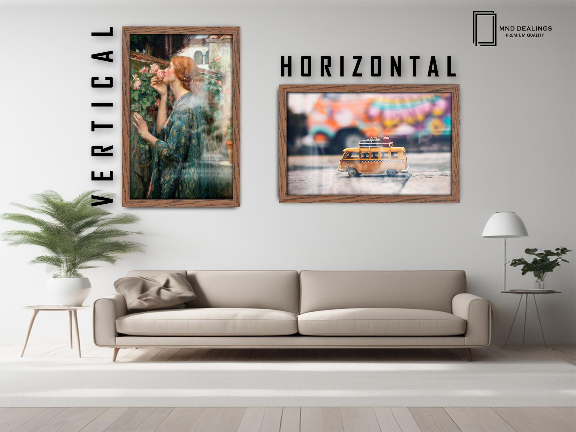 16 x 12 Inch / ( 40.64 x 30.48 CM )  |  Art Frames - MDF
 -  [ Dark Oak ]