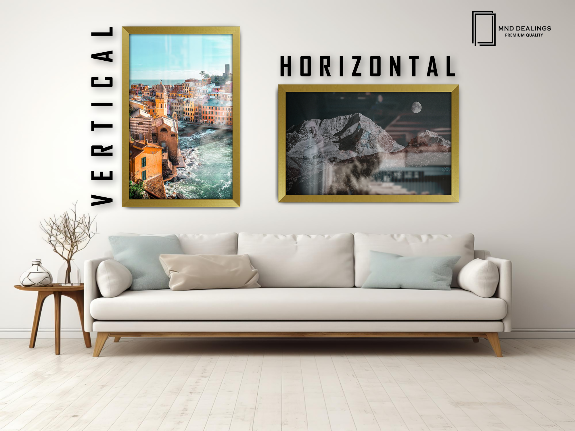16 x 12 Inch / ( 40.64 x 30.48 CM )  |  Poster Frames - MDF
 -  [ Gold ]