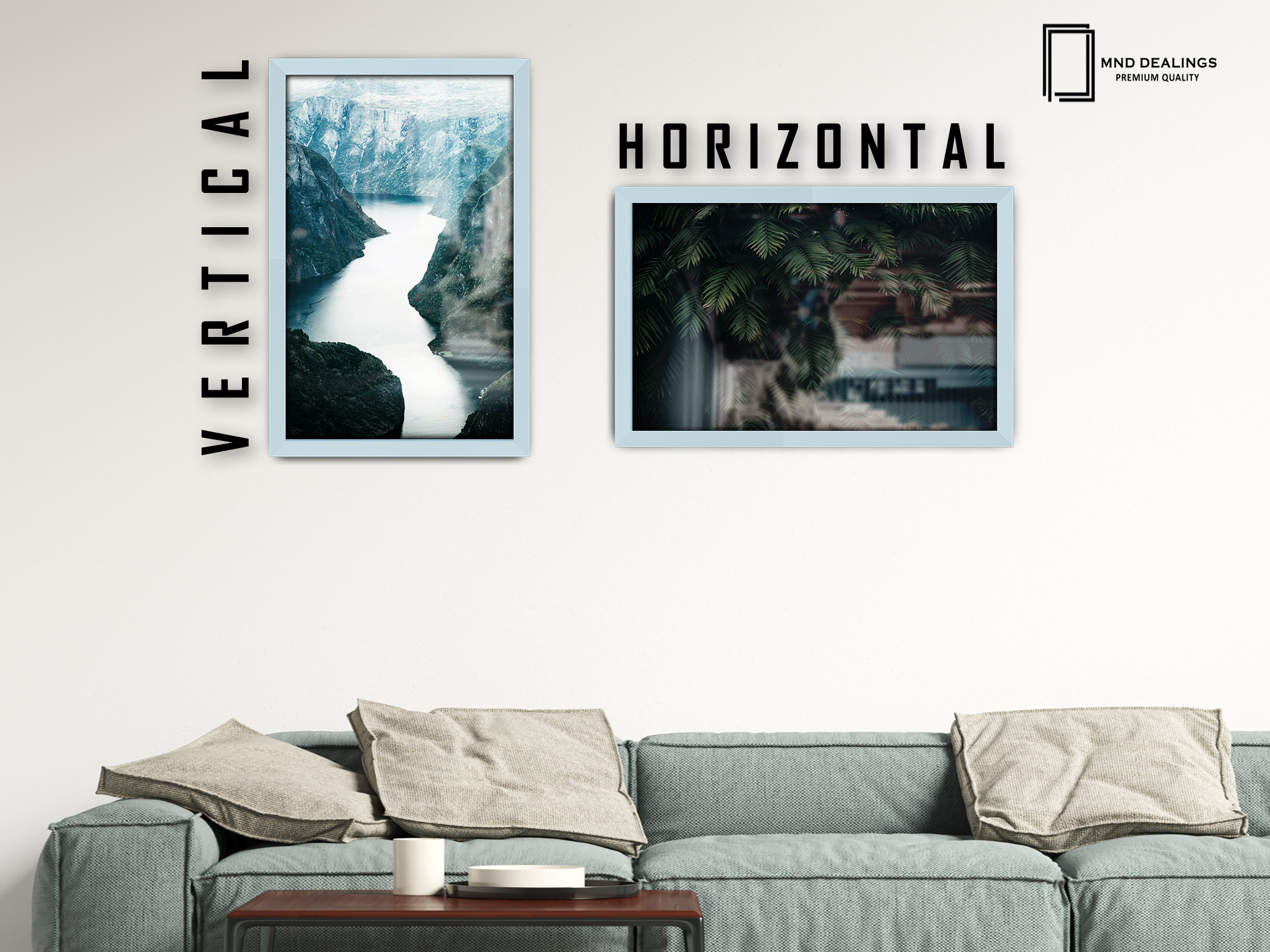 16 x 12 Inch / ( 40.64 x 30.48 CM )  |  Frames - MDF
 -  [ Light Grey ]