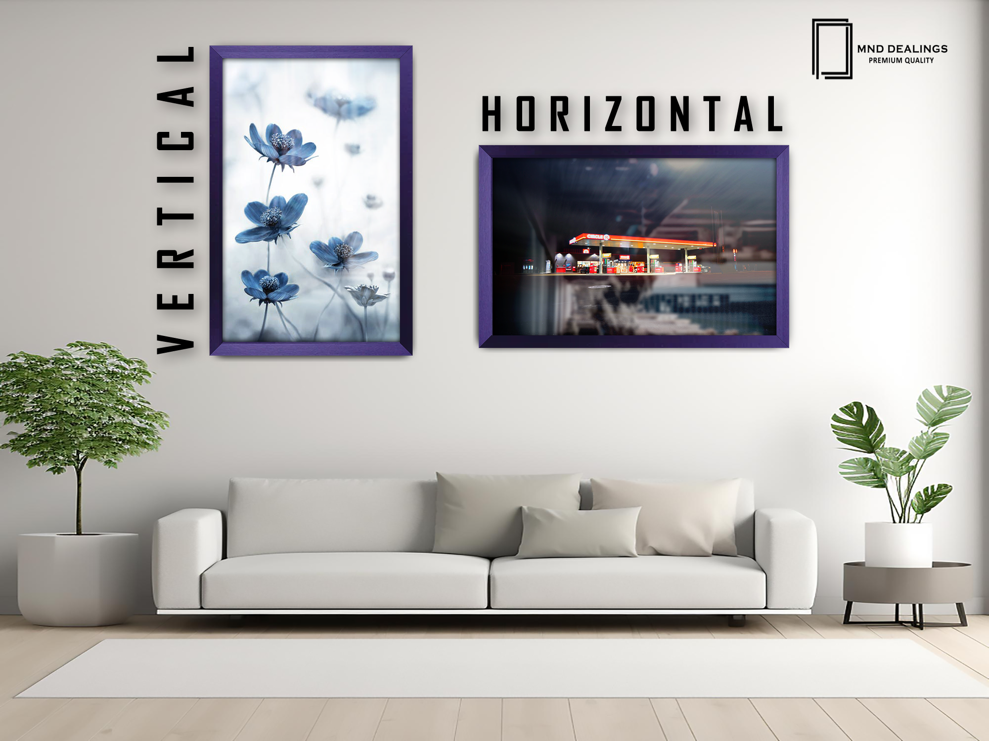 16 x 12 Inch / ( 40.64 x 30.48 CM )  |  Picture Frames - MDF
 -  [ Purple ]