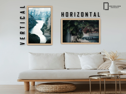 18 x 12 Inch / ( 45.72 x 30.48 CM )  |  Display Frame - MDF
 -  [ Beech ]