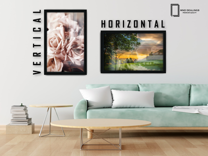 18 x 12 Inch / ( 45.72 x 30.48 CM )  |  Frames - MDF
 -  [ Black ]